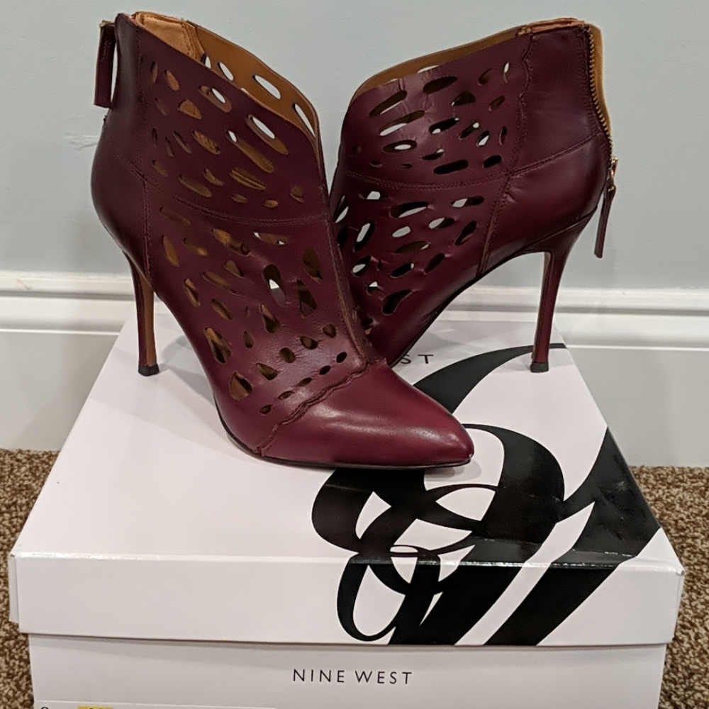 Nine West Dark Purple Booties